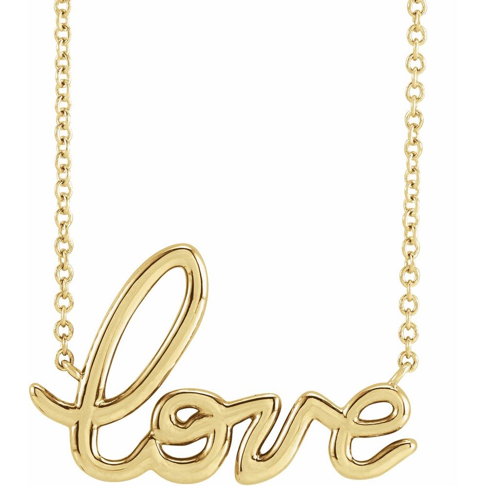14K Love 18" Necklace