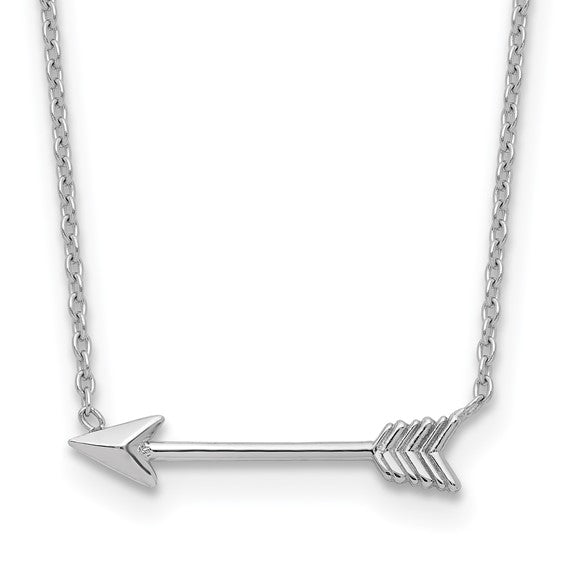 14Kt Arrow Necklace 17 in Chain
