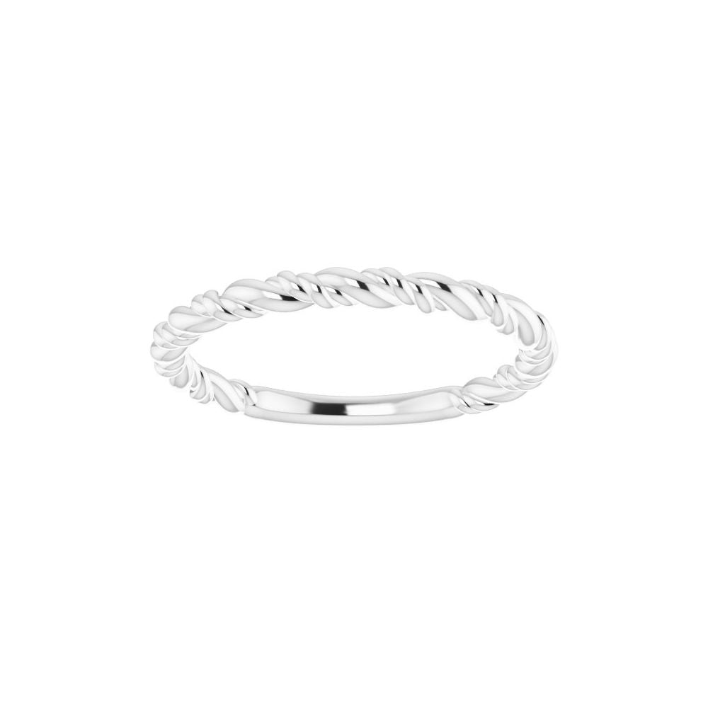 14k Stackable Rope Ring