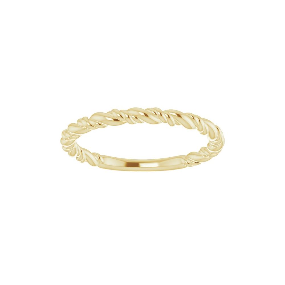14k Stackable Rope Ring