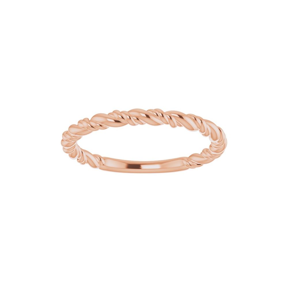 14k Stackable Rope Ring