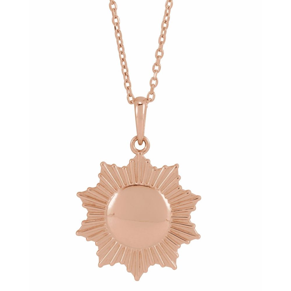 14k Sun Necklace