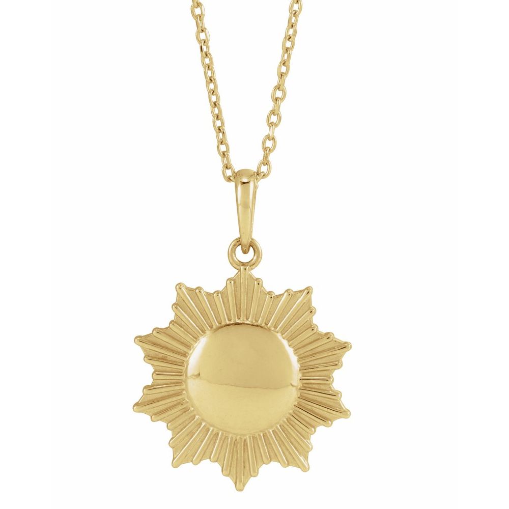 14k Sun Necklace
