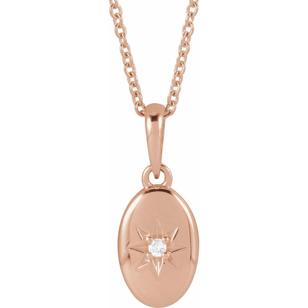 14k Diamond Accent Star Pendant