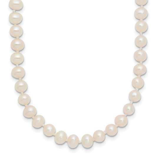 Ladies 4-5 mm White FreshWater Cultured Pearls 18"
